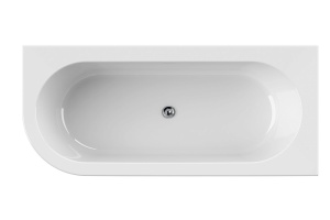 Акриловая ванна Cezares Slim Corner черный, матовый (SLIM CORNER-180-80-60-R-NERO-SET) - 3