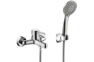 TF6332366CP-01-RUS Смеситель для ванной,настенный + аксессуары SLIM (203126)