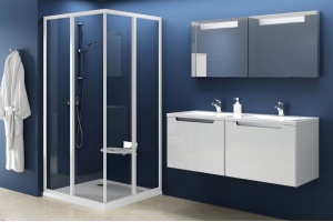 Душевой уголок Ravak SRV2-80 S Transparent, профиль белый - 2