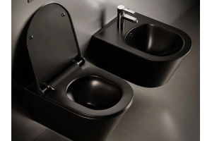 Биде подвесное Boheme Avva черное матовое - 2