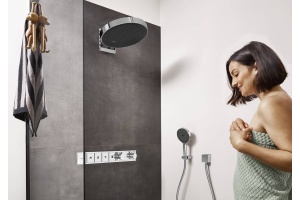 Душевая лейка Hansgrohe Rainfinity 130 26865000 EcoSmart, хром - 2