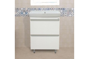 Тумба под раковину Misty Енисей 50 белая глянцевая - 2