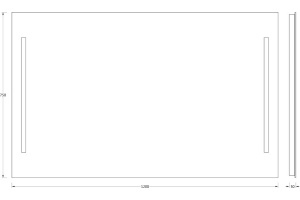 Зеркало в ванную Evoform  120 см (BY 2120) - 2