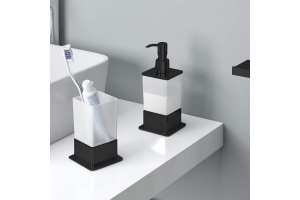 Стакан для зубных щеток Excellent Riko черный матовый - 2