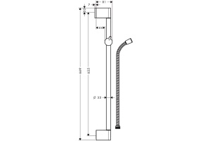 Душевая штанга Hansgrohe Crometta 85 Unica 27615000 - 3