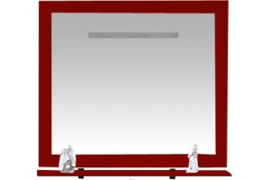 Зеркало Misty Европа 90 красное, с подсветкой