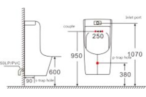 Писсуар SantiLine SL-6003 - 2