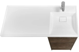 Тумба с раковиной Aquaton Лондри 40 темное дерево - 2