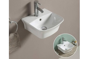 Раковина подвесной Ceramalux N 45 белый (78369А) - 2