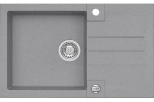 Мойка ALVEUS GRANITAL ROCK 130 CONCRETE-G81 780x480x180; 1x в комп.с сифоном 1105296,