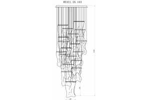 Подвесная люстра Wertmark Hanna WE451.20.103 - 2