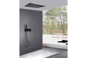 Душевой комплект Abber Daheim с термостатом черный матовый - 2