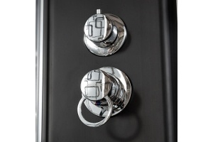 Душевая кабина Deto BM 90х90 с электрикой, хром (BM1590ELBLACK) - 3