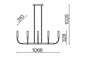 Люстра на штанге Maytoni Deja Vu MOD423CL-08C - 3