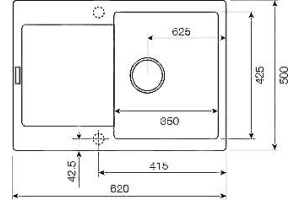 Мойка кухонная Lava L7 sahara (бежевый) - 2