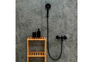 Смеситель Orange Mia для ванны с душем, матовый черный M34-300b - 2