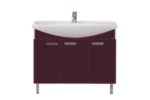 Джулия -105 Тумба прямая бордовая