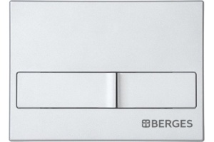 Кнопка смыва Berges Wasserhaus Novum L2 хром, матовый