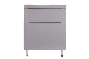 Тумба под раковину Style Line Бергамо мини 70 Люкс Plus, серый (СС-00002312)