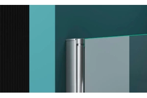 Душевая дверь BelBagno Albano 130(60+70)х195 профиль хром стекло прозрачное - 3