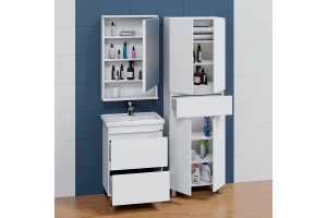 Тумба с раковиной напольная Санта Марс 60 белый - 2