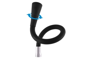 Гибкий излив смесителя Rav Slezak черный матовый - хром - 3