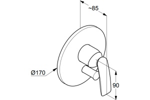 Смеситель Kludi Balance для душа 526558775 - 2