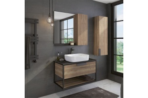 Тумба с раковиной Comforty Кёльн 90-1 дуб темный - 2