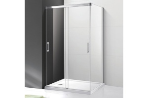 Душевой уголок Cezares Tandem Soft AH-2-120/80-C-Cr-IV стекло прозрачное