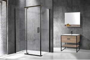 Душевой уголок Royal Bath HPVD 120х100 профиль черный стекло прозрачное - 2