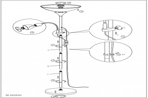 Торшер с подсветкой Eglo ПРОМО Up 2 82844 - 2