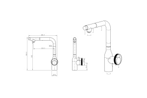 Смеситель для кухни Paulmark Urban серый матовый - 2