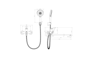 Смеситель Lemark Minima универсальный LM3851C - 2