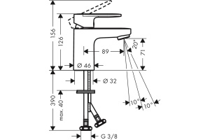 Смеситель Hansgrohe Vernis Blend 71558000 для раковины, хром - 3