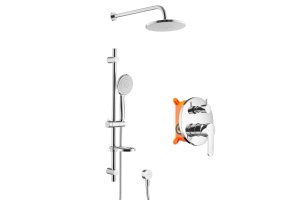 Swedbe Platta Душевой комплект со встроенным смесителем (с монтажным боксом) и верхним душем 5535