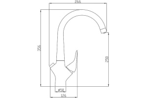 Смеситель Steel Hammer SH 815 BLACK BR для кухонной мойки - 2
