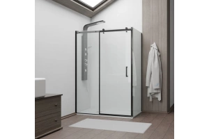 Душевой уголок RGW Passage 170х80 черный стекло прозрачное