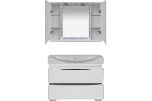 Мебель для ванной Misty Элвис 105 белая - 3
