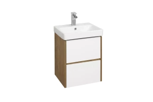 Комплект мебели Aquaton Сканди 45 белый - светлое дерево - 3