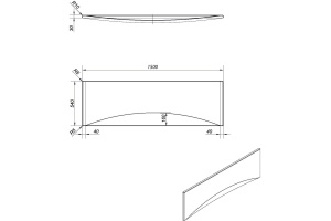 Экран Cersanit Virgo 150 - 2