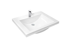 Тумба с раковиной Misty Галвер 60 белая глянцевая - 3