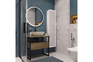 Мебель для ванной DIWO Элиста 80 светлое дерево со столешницей светлое дерево, раковина Moduo 55 Leaf - 2