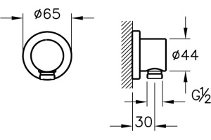 Шланговое подключение Vitra  (A45223EXP) - 2