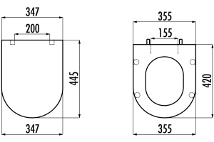 Крышка-сиденье Creavit Amasra KC3131.00 с микролифтом, белая - 3
