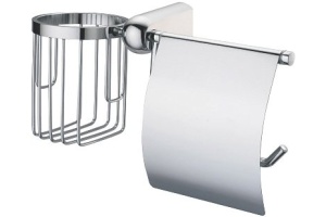 Держатель туалетной бумаги Wasserkraft Berkel с держателем освежителя воздуха хром