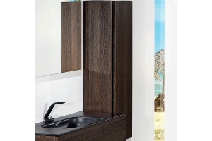 Шкаф-пенал Armadi Art Vallessi 35 подвесной темное дерево