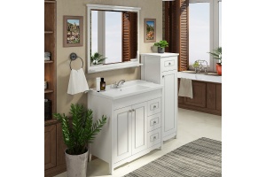 Мебель для ванной Comforty Тбилиси 90 белый глянец