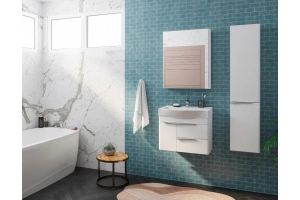 Комплект мебели Aquaton Беверли 65 белый глянец