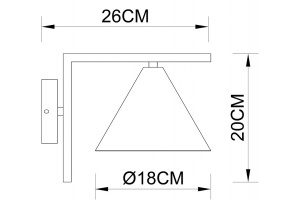 Бра Arte Lamp David A7033AP-1BK - 2