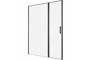 Душевая дверь Allen Brau Priority 160 профиль черный матовый стекло прозрачное